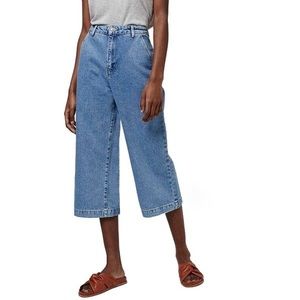 Topshop Wide Leg Cropped Jeans
